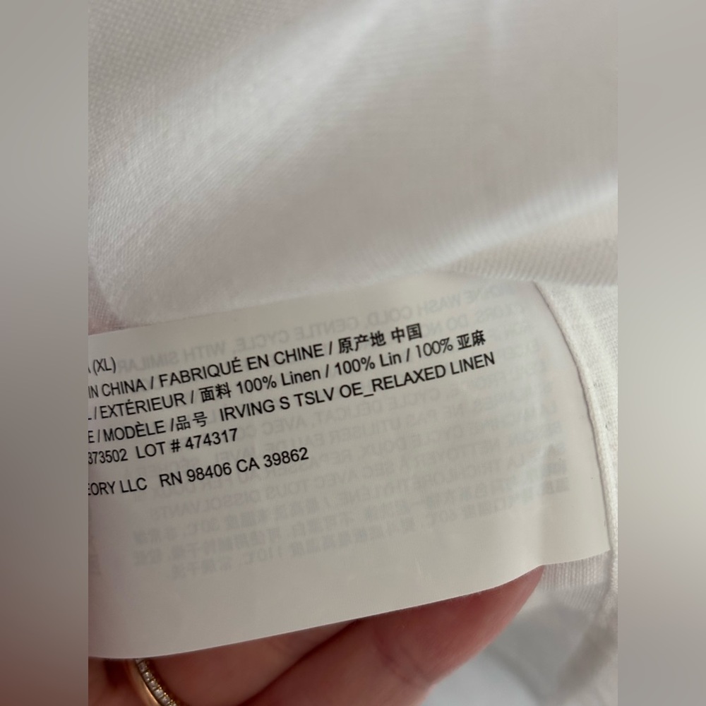 Theory Irving Short Sleeve Linen button up shirt - Picture 6 of 6